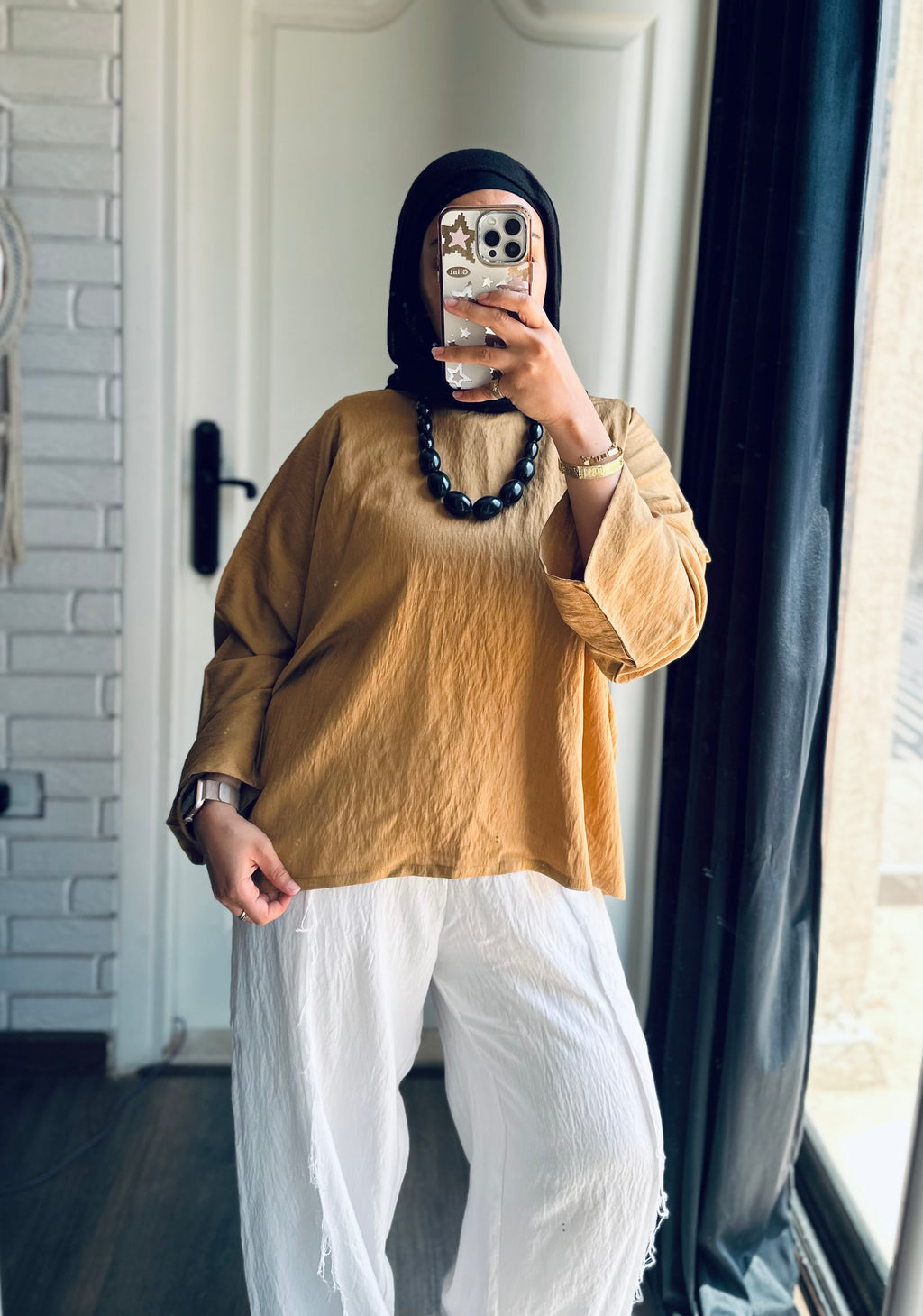 Fleuri Cropped Top in Golden Yellow