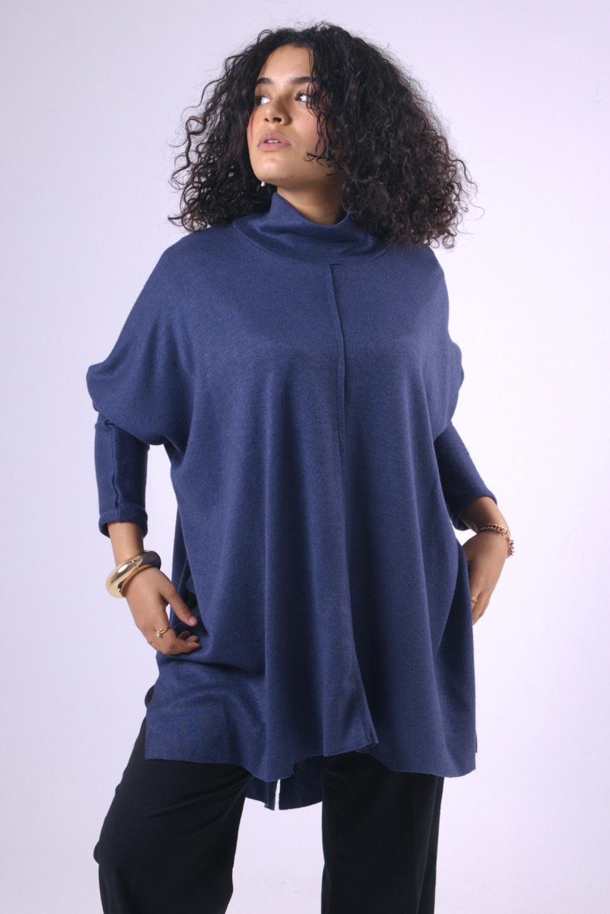 Raha Tunic in Navy Blue