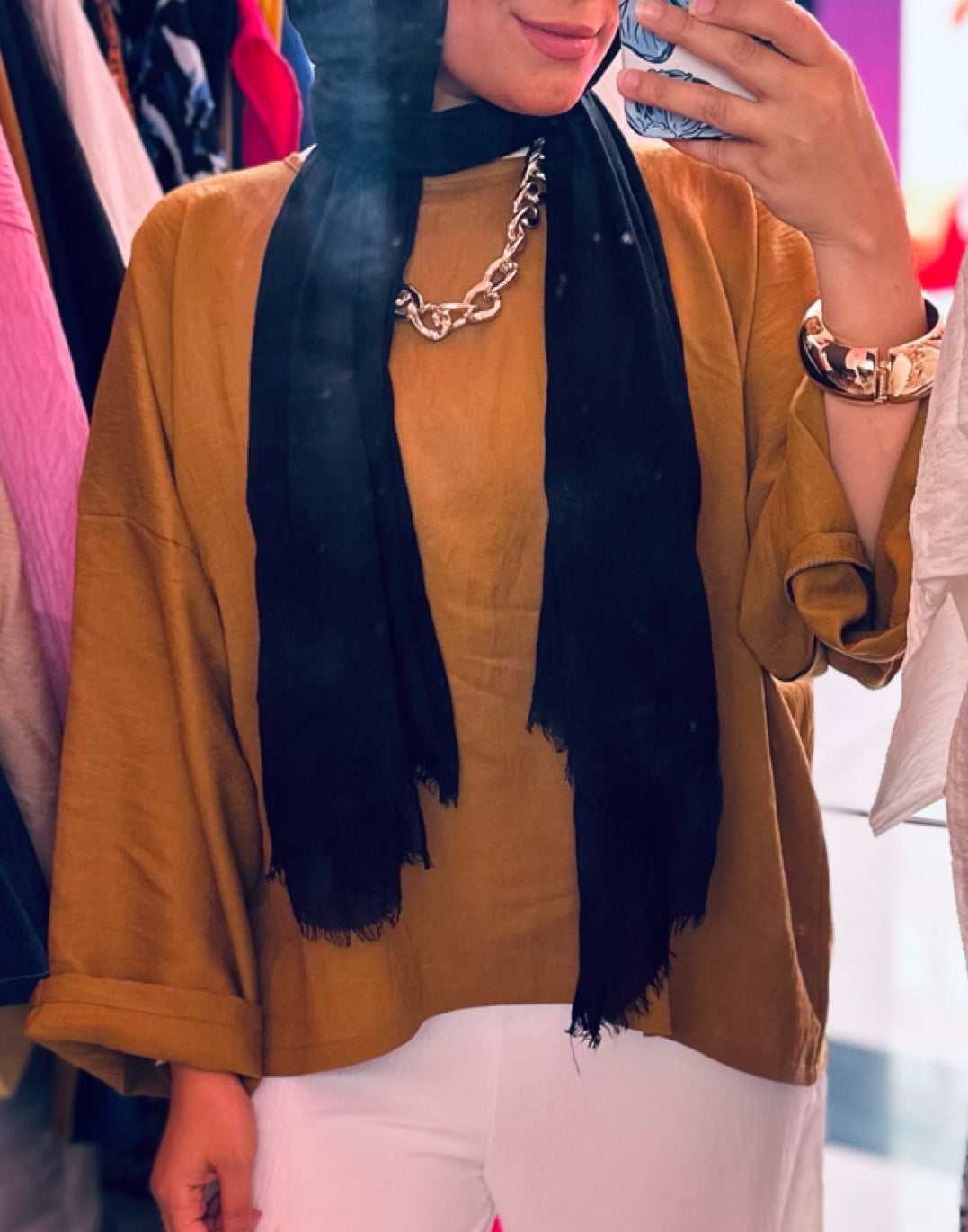 Fleuri Cropped Top in Golden Yellow