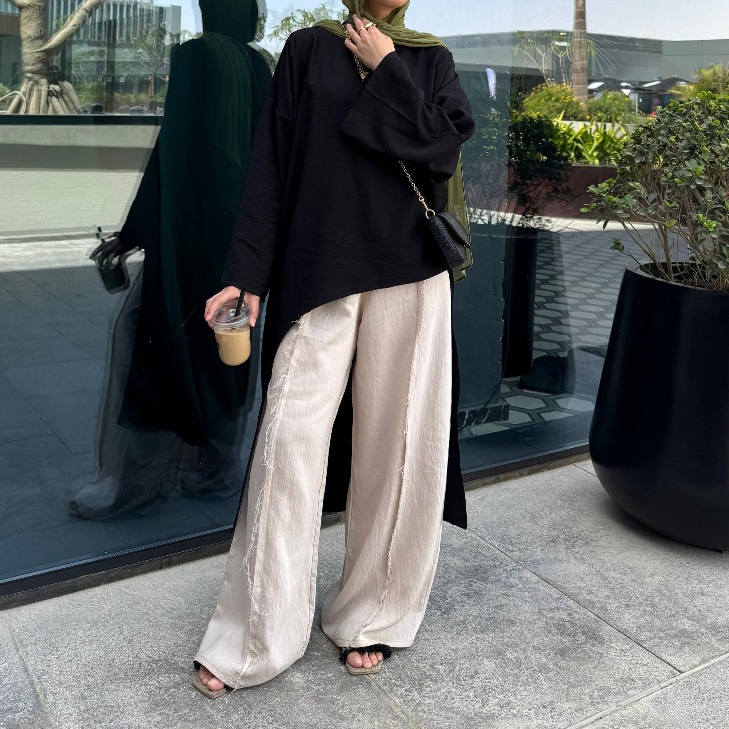 The Boho Pants In Beige