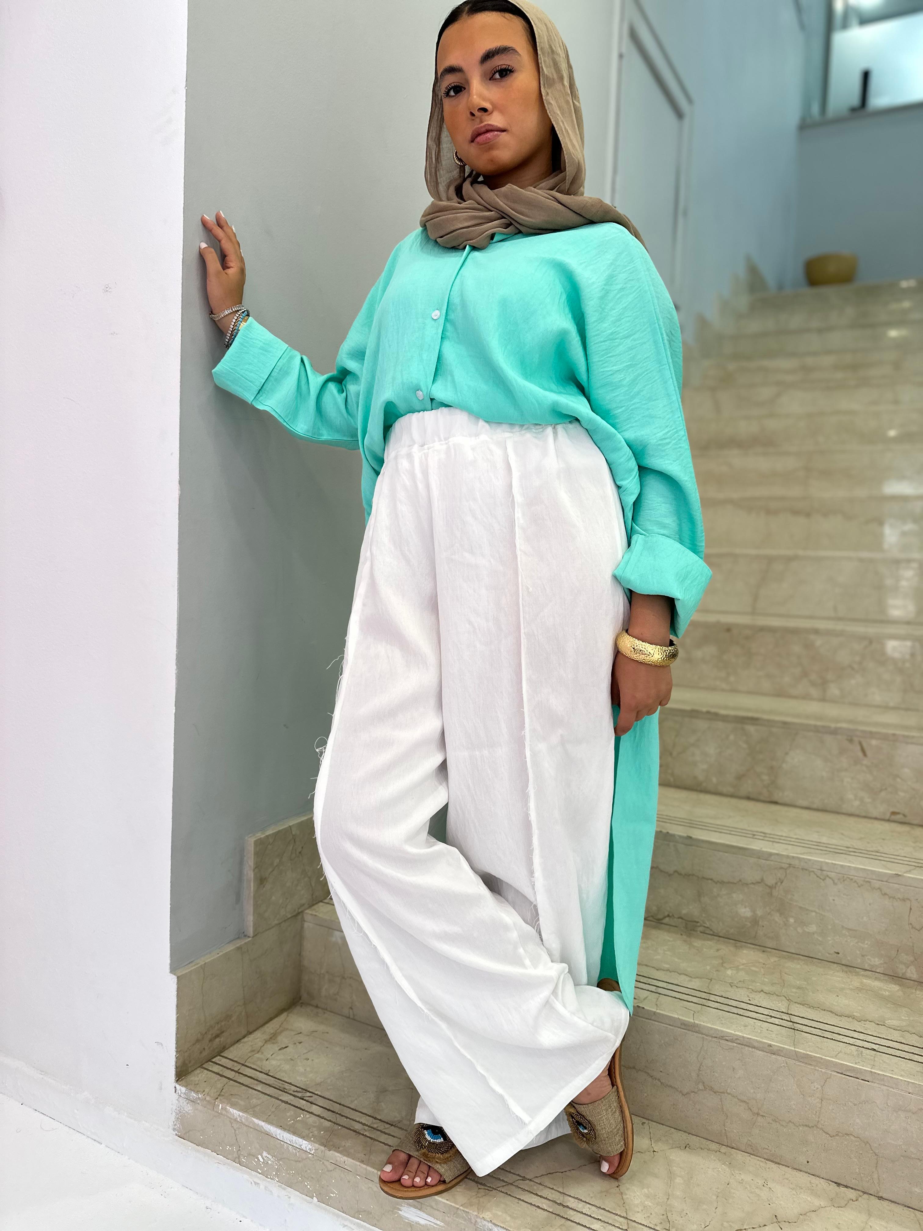 The Boho Pants In White