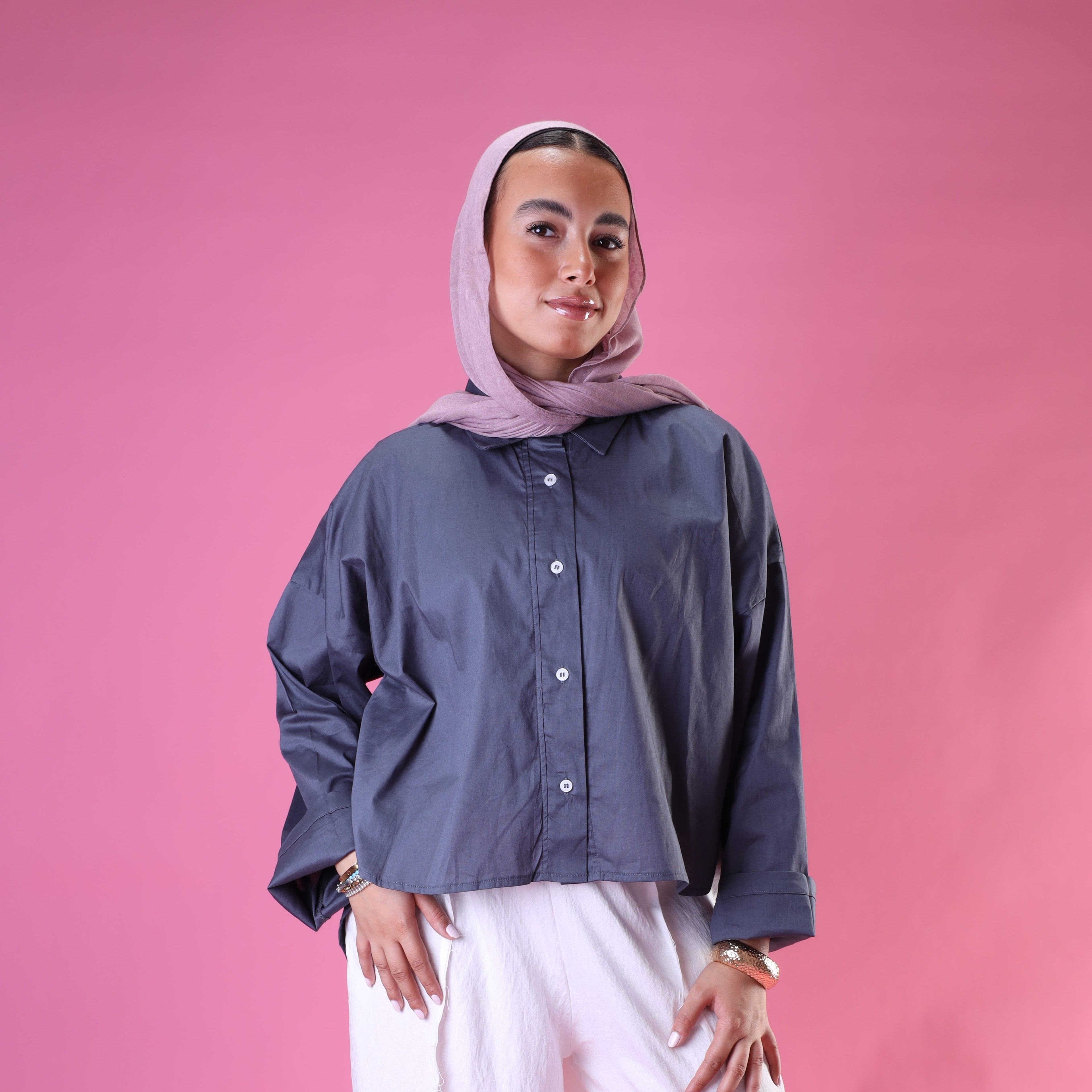The Mini Shirt In Gray