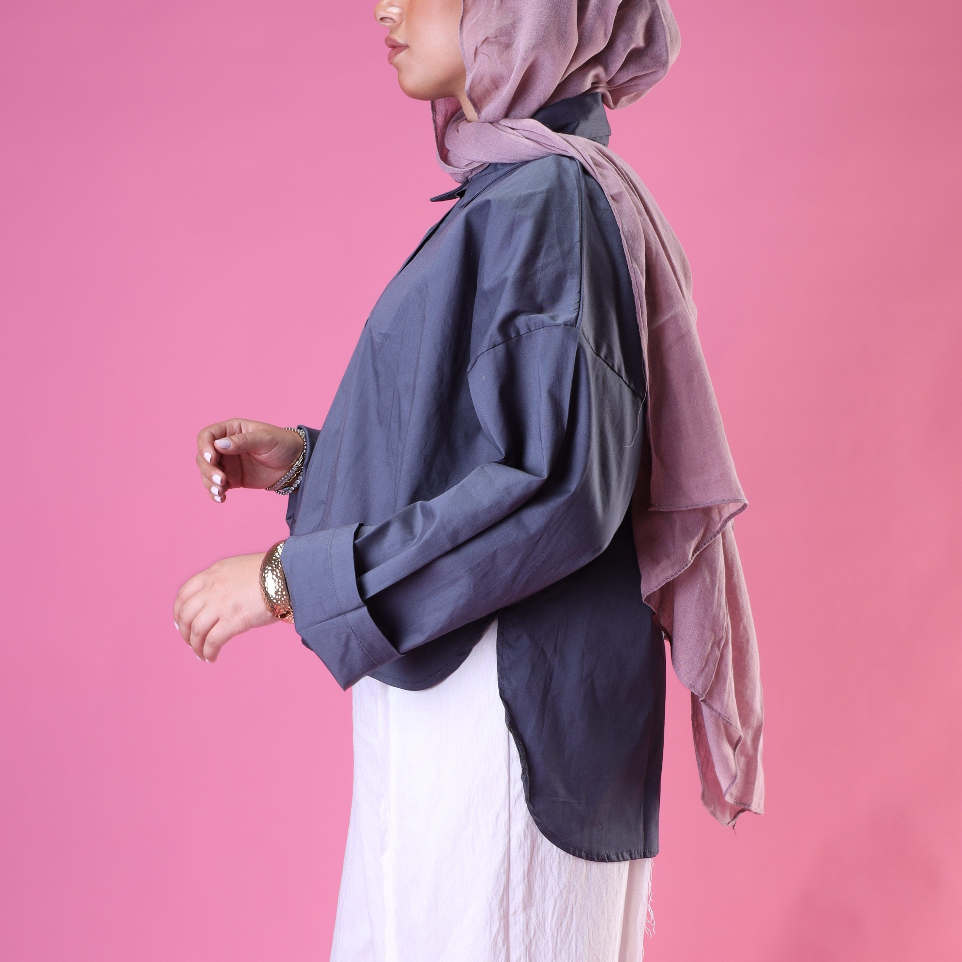 The Mini Shirt In Gray