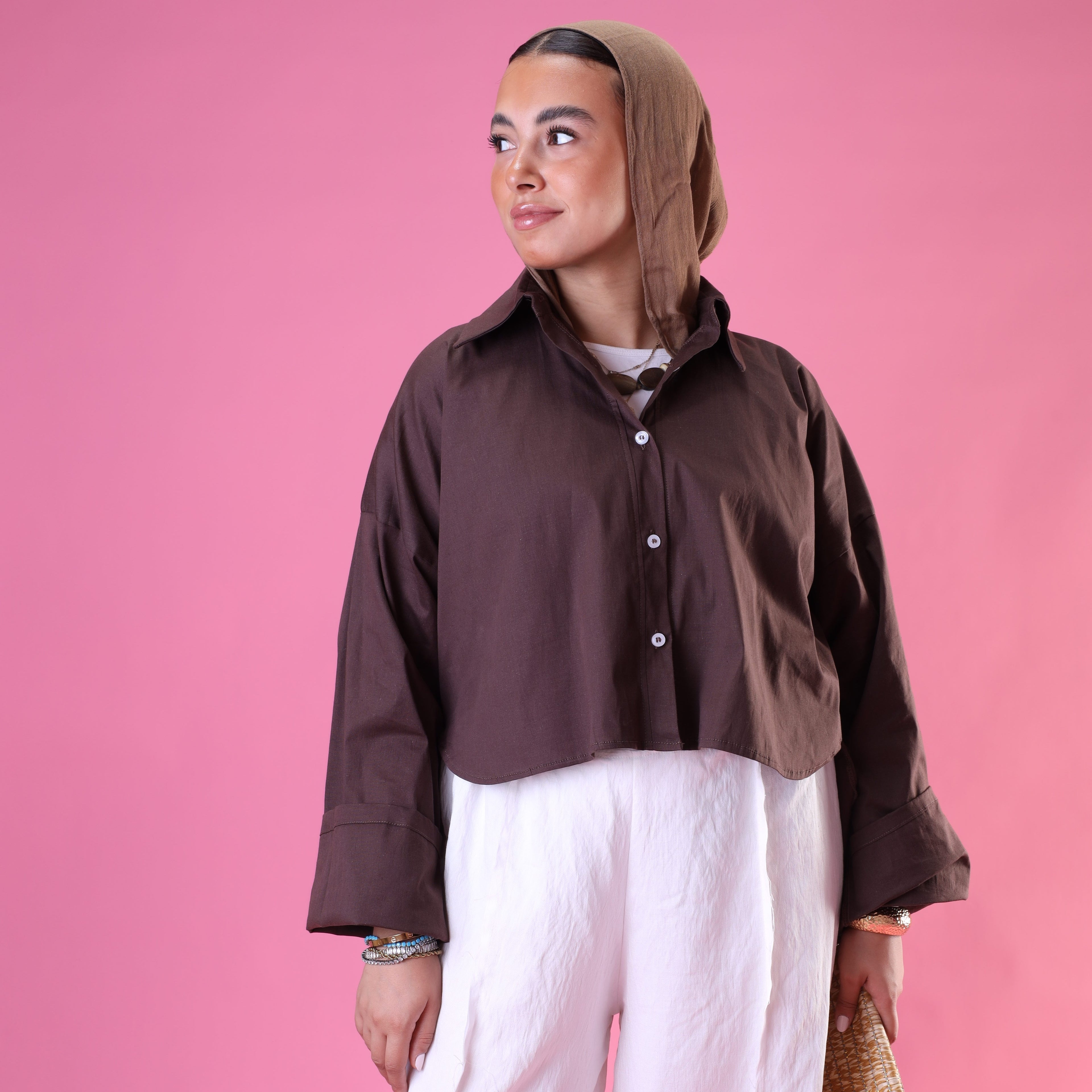The Mini Shirt In Brown