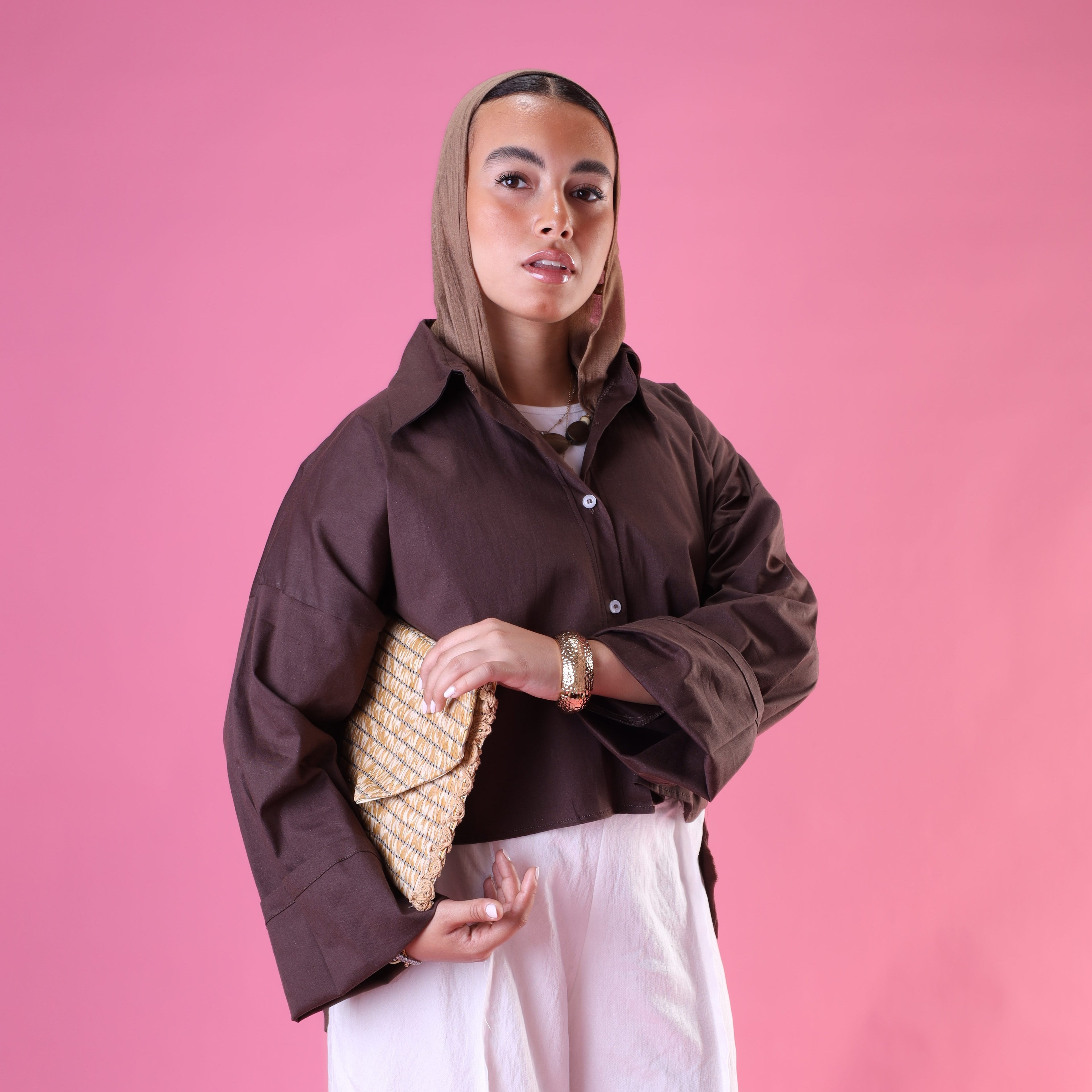 The Mini Shirt In Brown