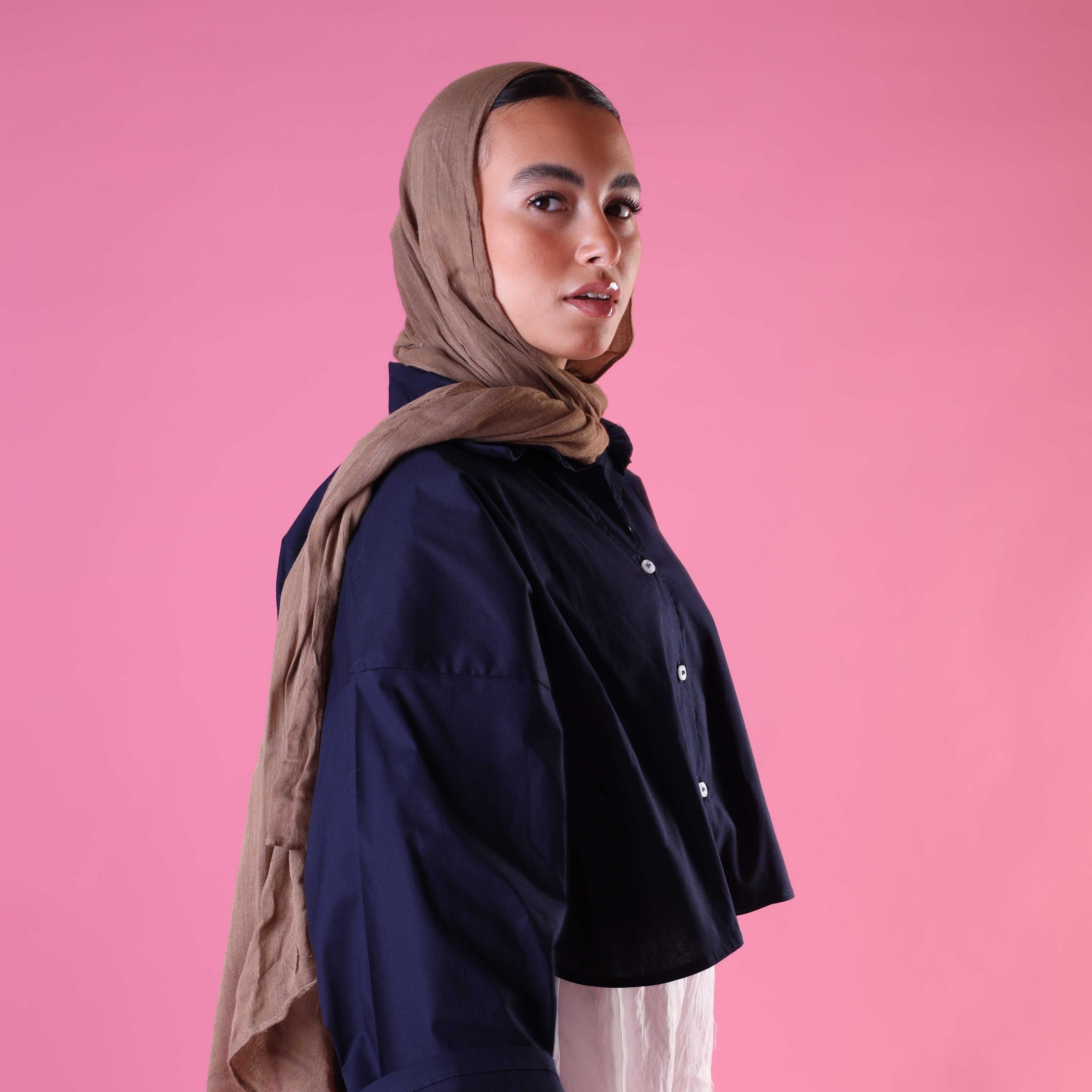 The Mini Shirt In Navy Blue
