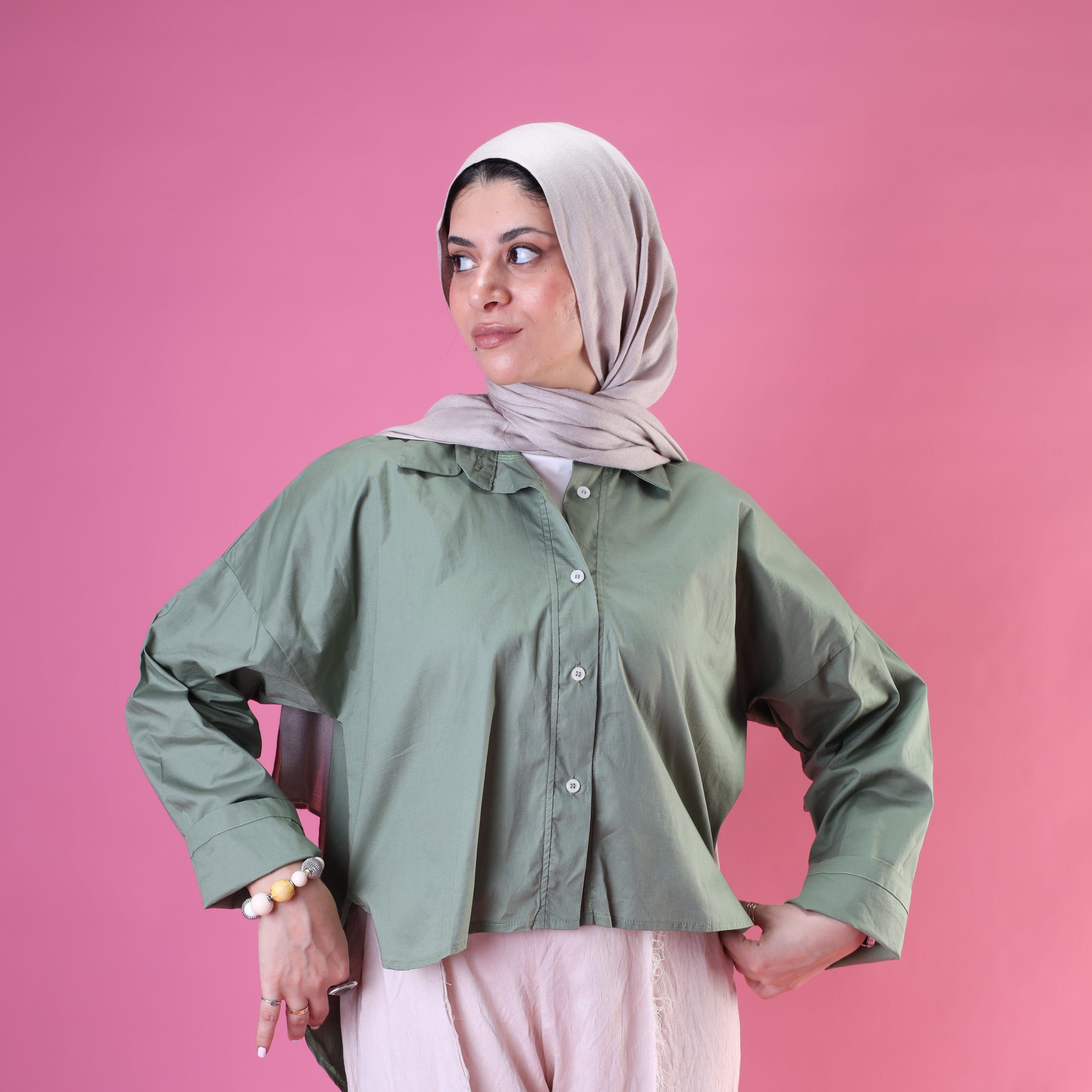 The Mini Shirt In Olive