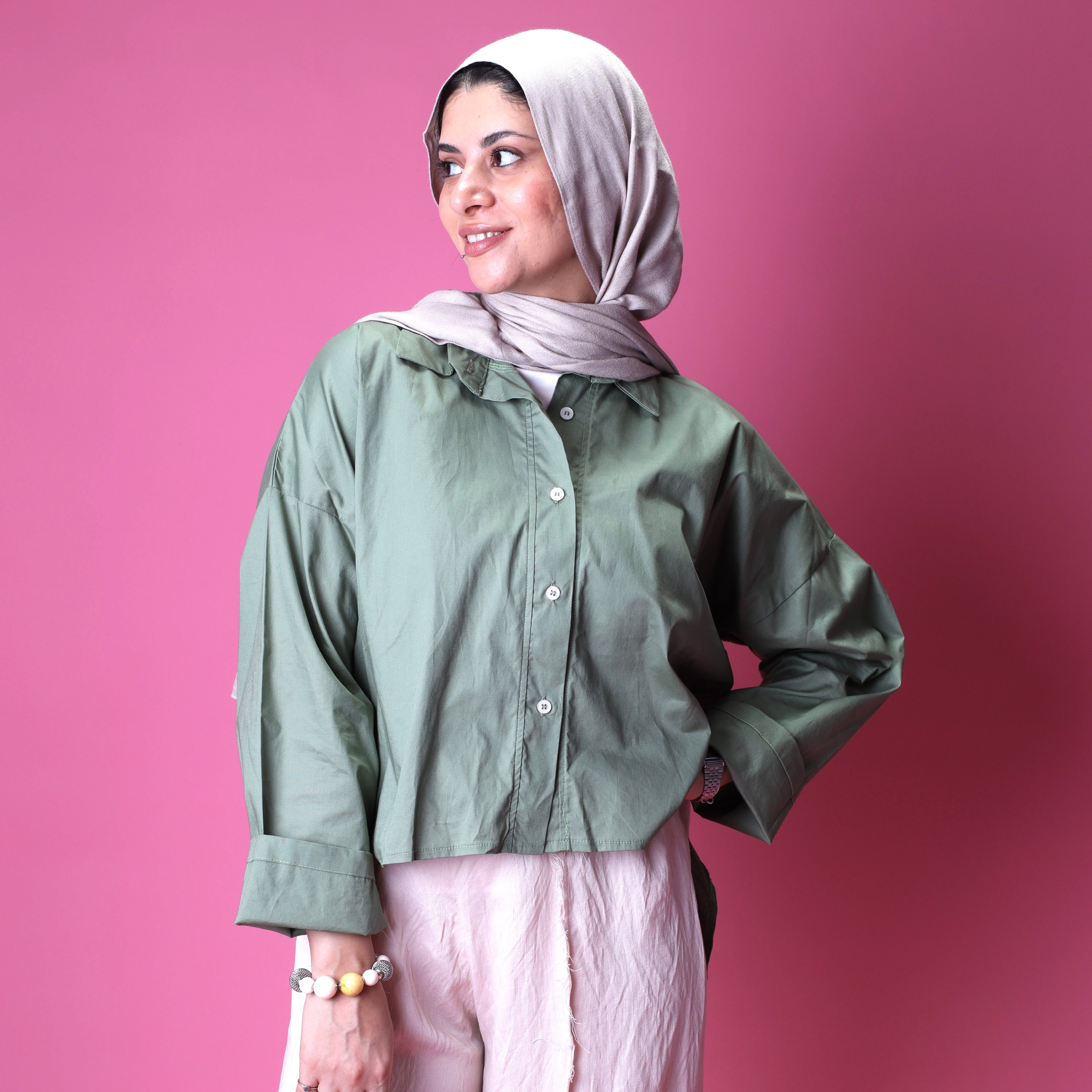 The Mini Shirt In Olive