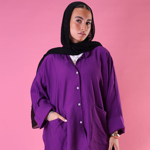 Pockets Shirt In Purple