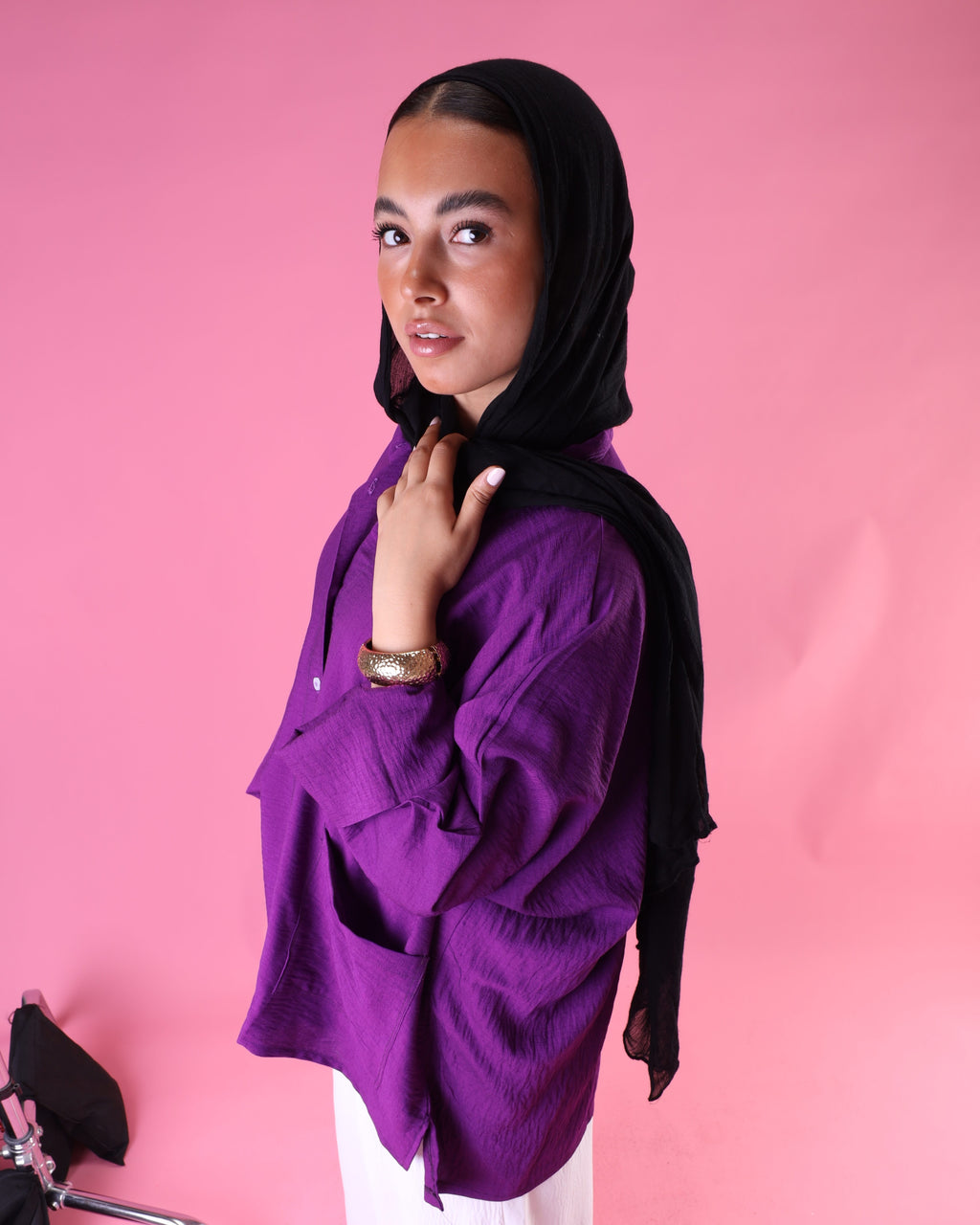 Pockets Shirt In Purple