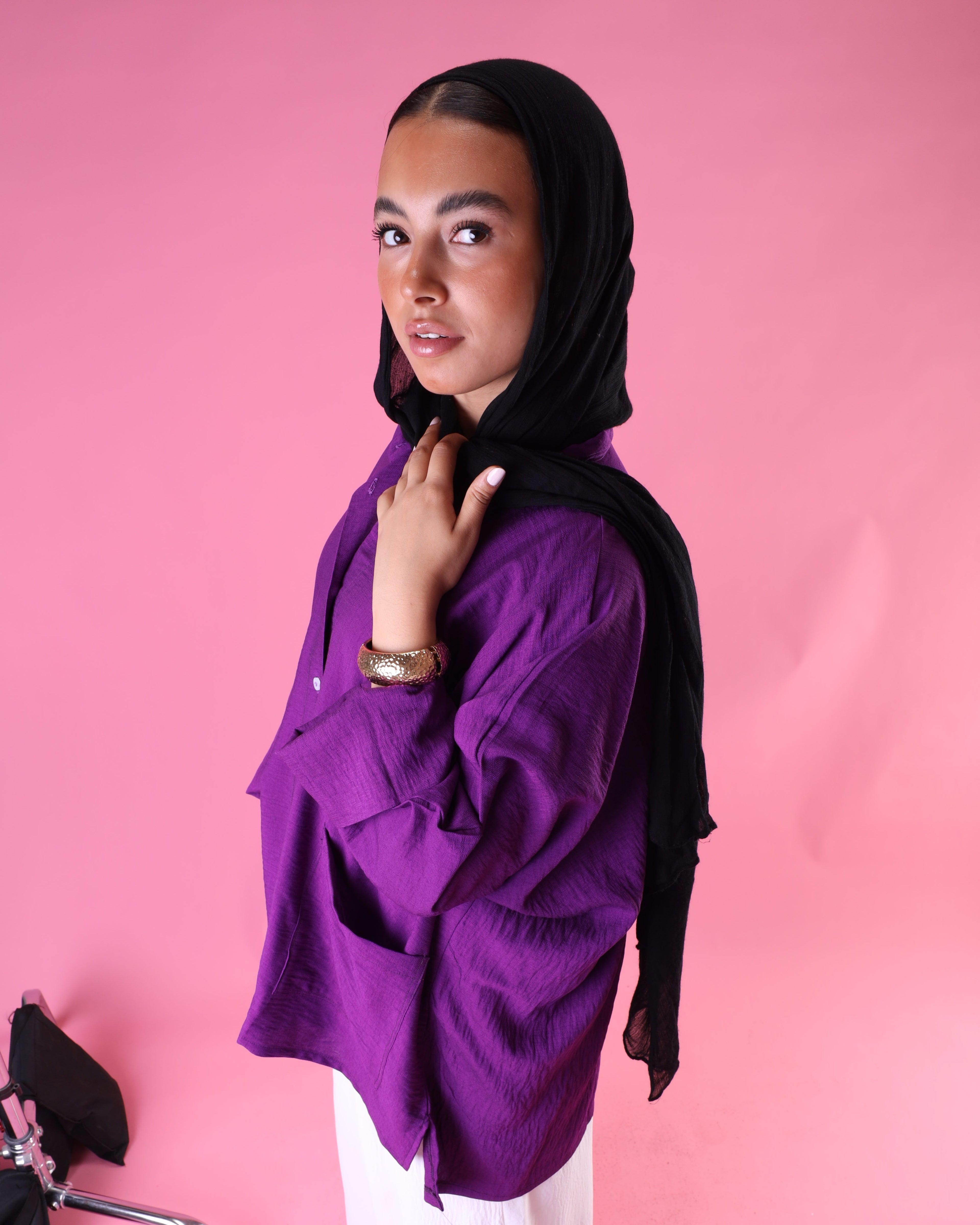 Pockets Shirt In Purple