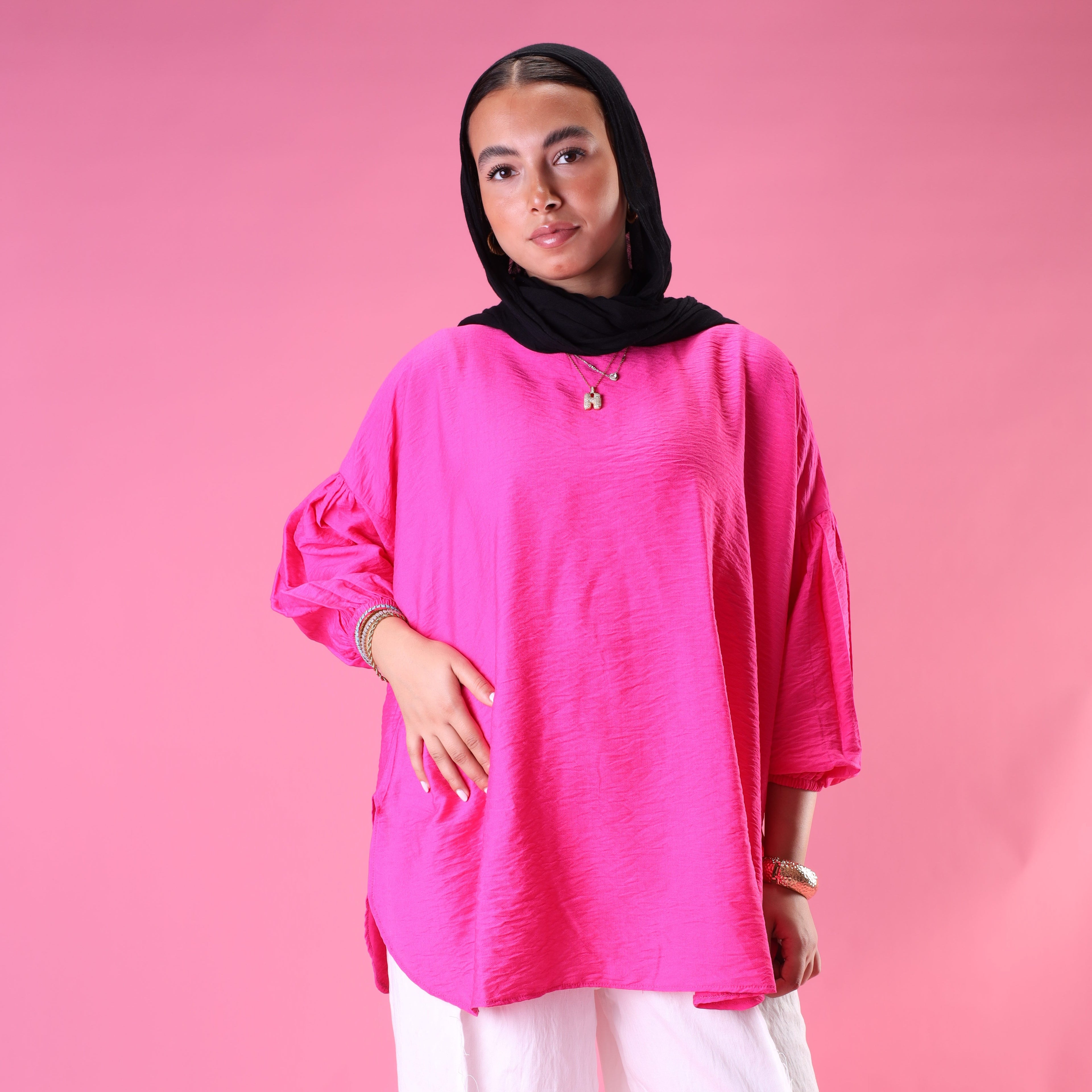 Softline Ruffle Blouse in Pink