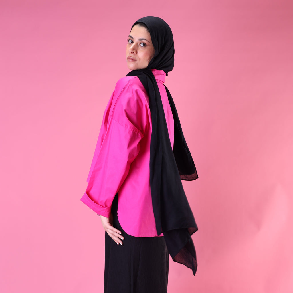 The Mini Shirt In Hot Pink