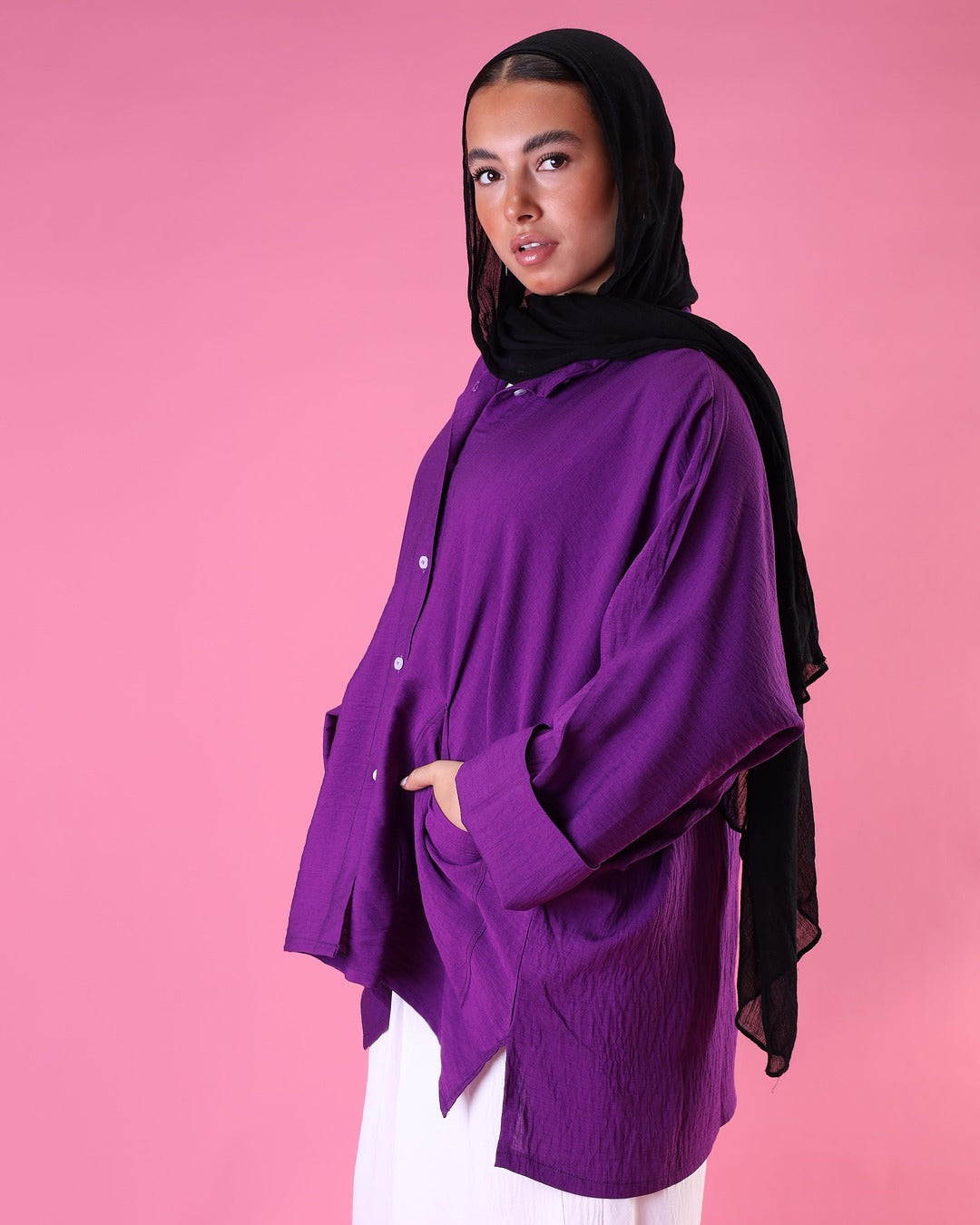 Pockets Shirt In Purple