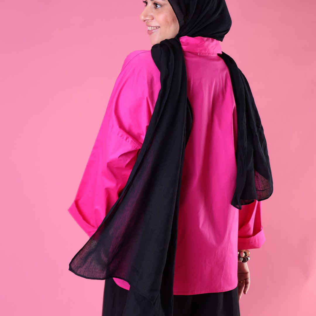 The Mini Shirt In Hot Pink